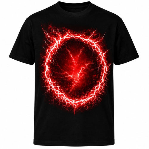 RED LIGHTNING CUSTOM PET T SHIRT