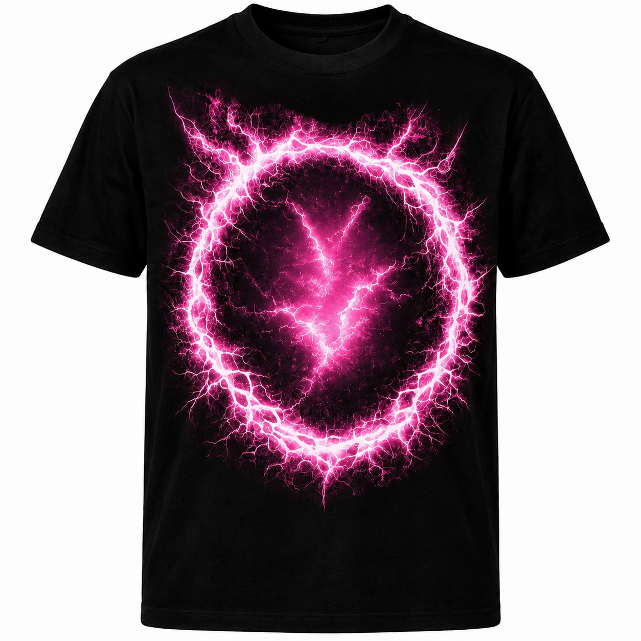 PINK LIGHTNING CUSTOM PET T SHIRT