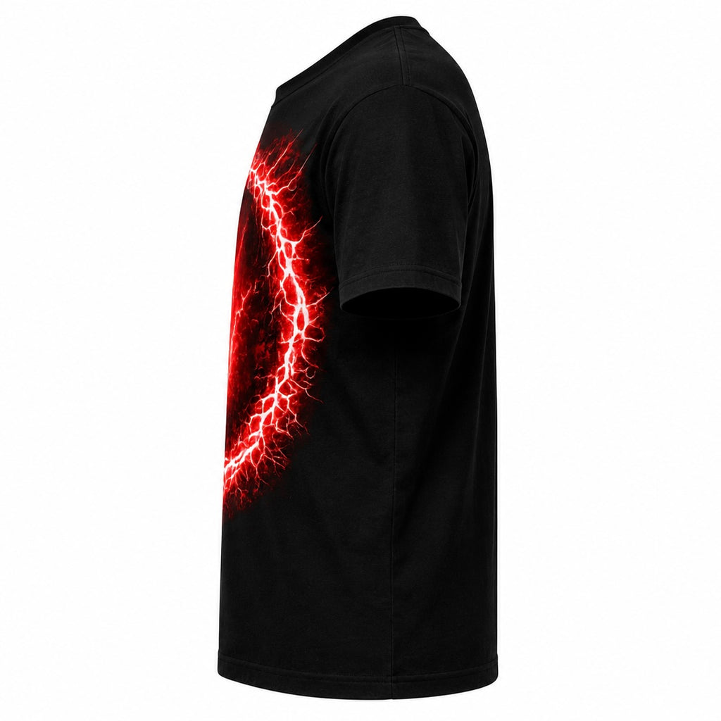 RED LIGHTNING CUSTOM PET T SHIRT
