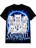 BLUE LIGHTNING CUSTOM PET T SHIRT