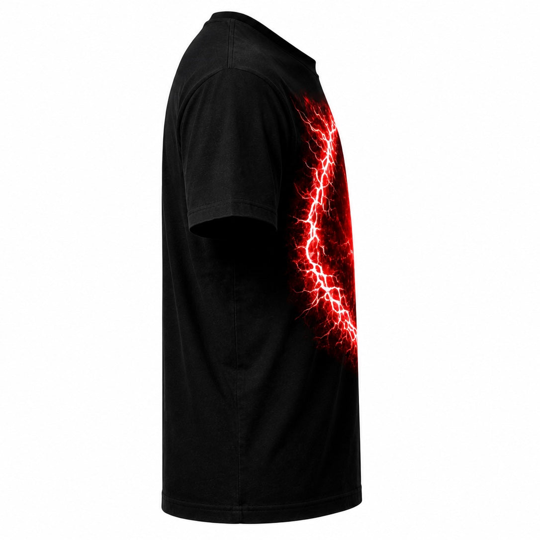 RED LIGHTNING CUSTOM PET T SHIRT