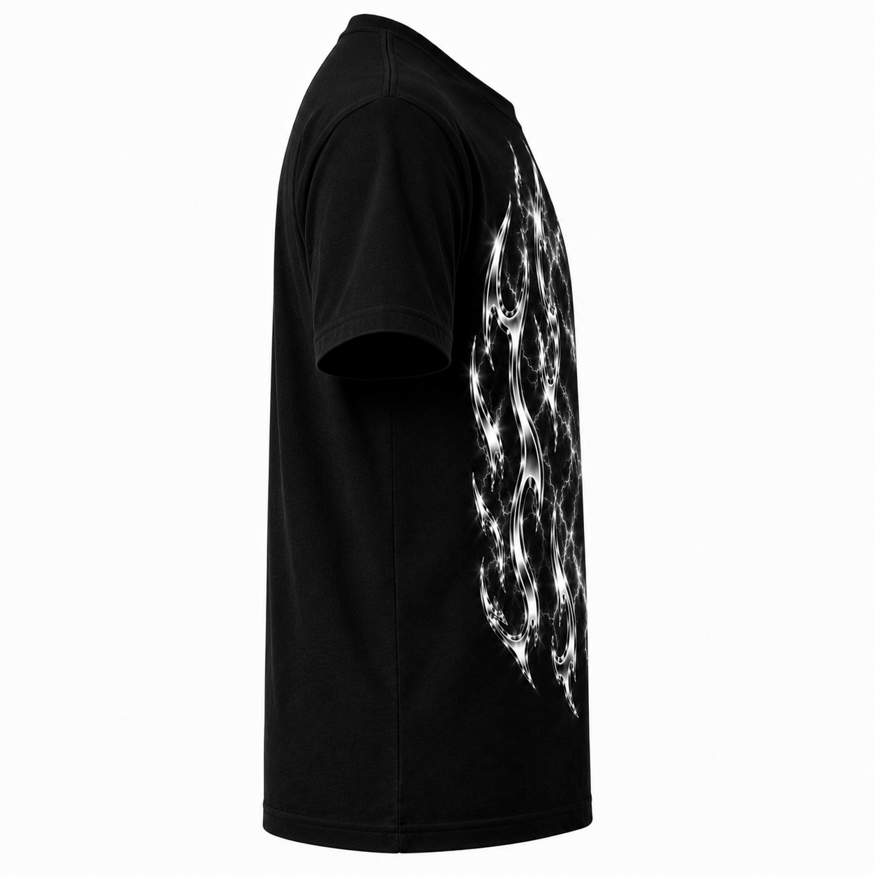 CHROME FLAMES CUSTOM PET T SHIRT